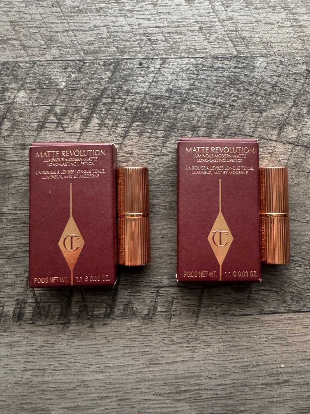 Charlotte Tilbury Matte Revolution Pillow Talk Mini Lipstick Duo (NIB)